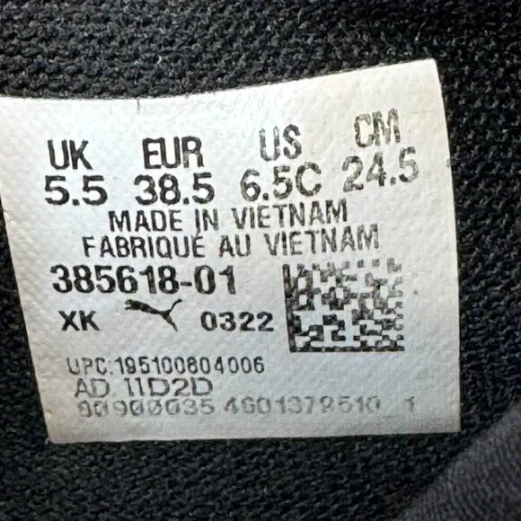 Puma Pacer Future City Escape Shoes Boy Grey Black 385618-01 Running Size 6.5 - Picture 8 of 10